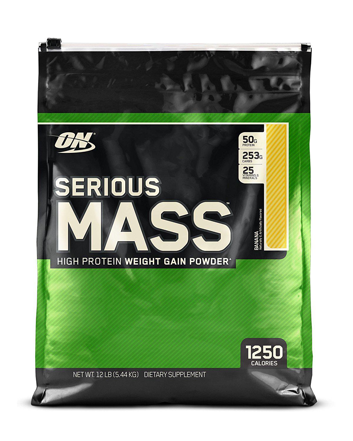 ᐉ Гейнер Optimum Nutrition Serious Mass 5,45 кг Банан • Купить в Киеве ...