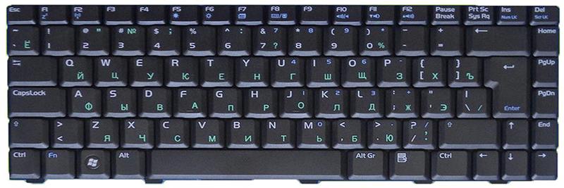 Клавиатура для ноутбука Asus V6000/V6000 матовая (04GNCB1KRU14)
