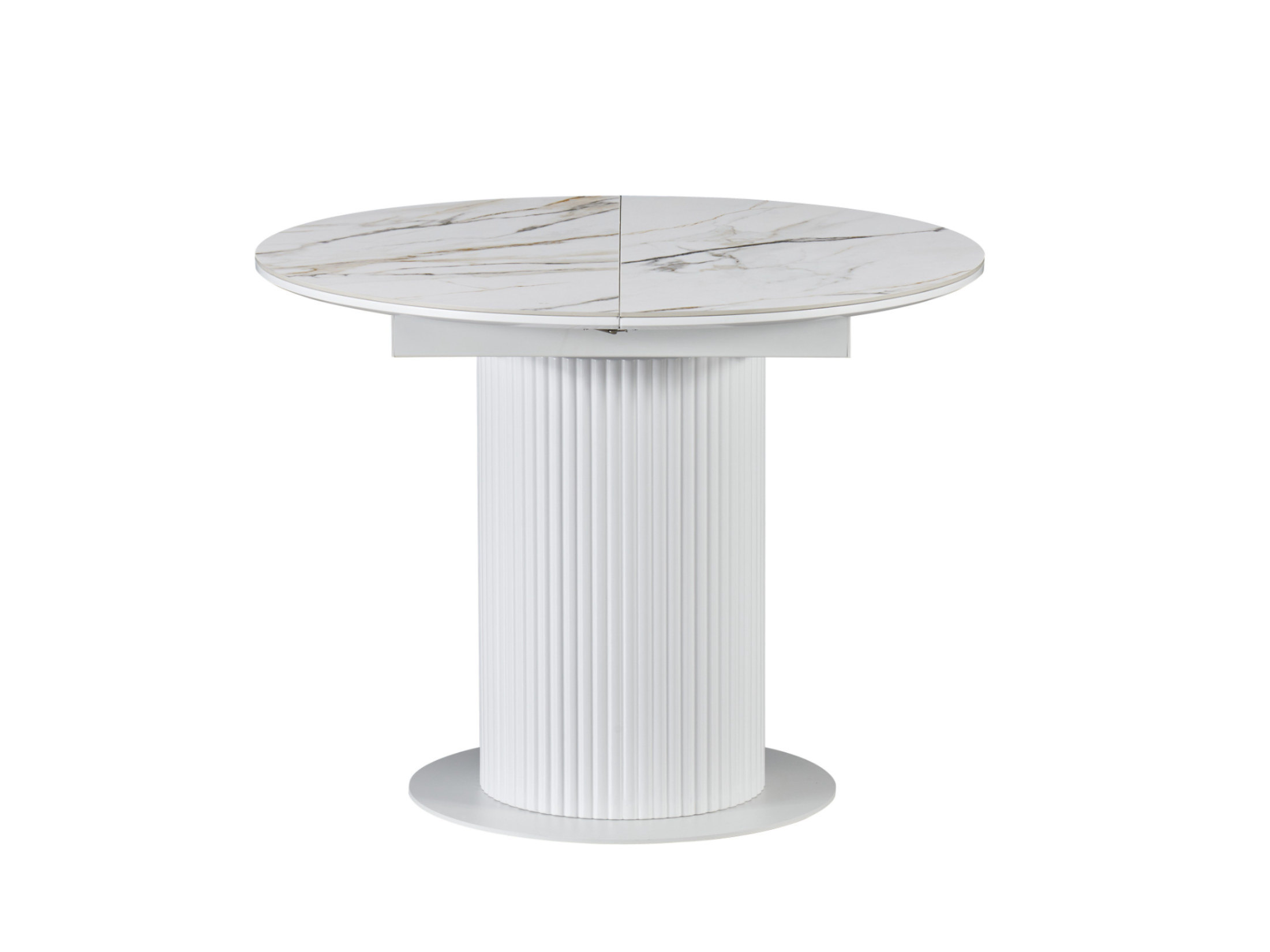 Обідній стіл розсувний Vetro Mebel Маре 1000/1330х760 мм Калакатта голд/Білий (TML-1330) - фото 1 Обідній стіл розсувний Vetro Mebel Маре 1000/1330х760 мм Калакатта голд/Білий (TML-1330) - фото 1