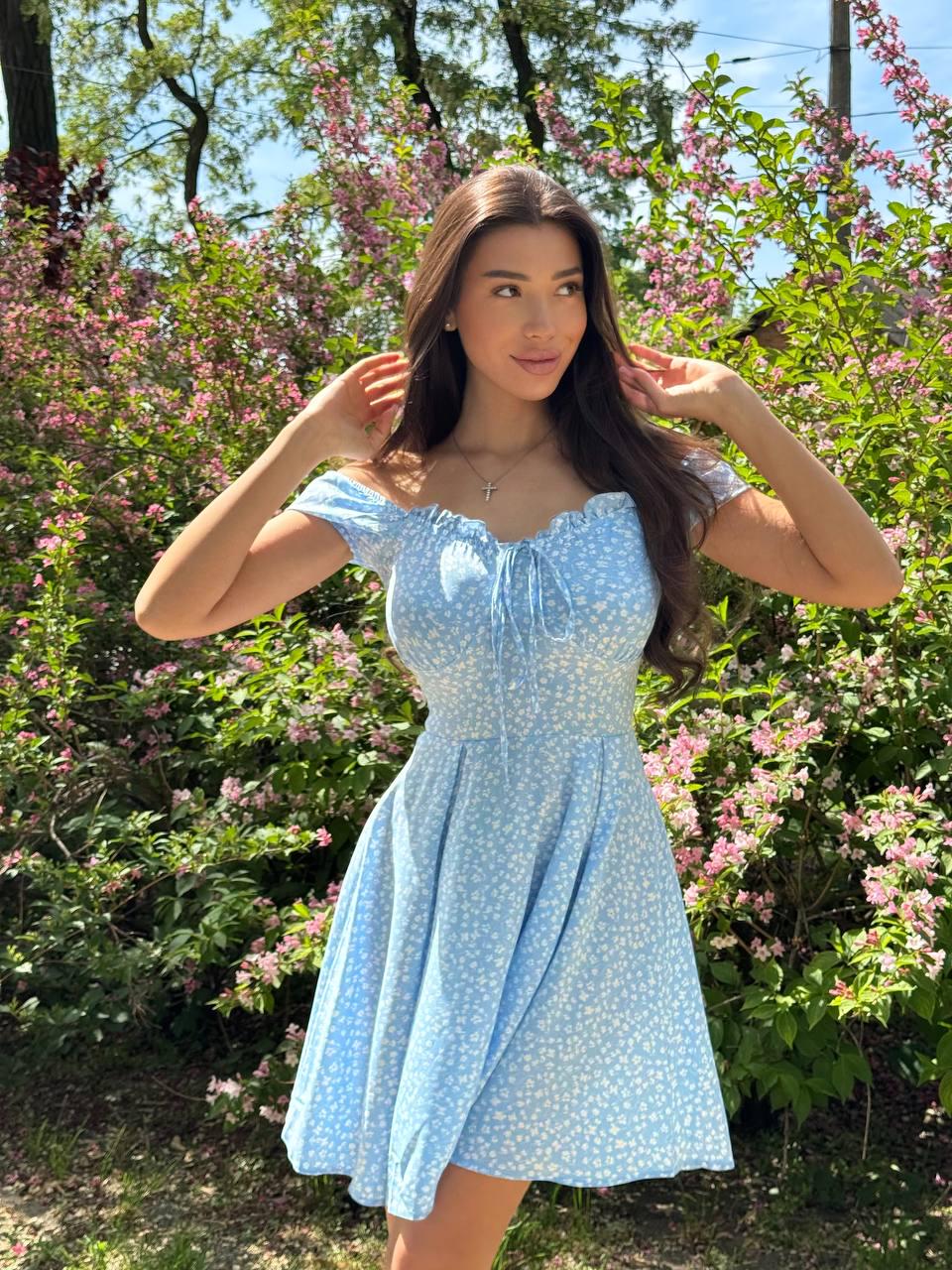 Платье женское софт р. 46 Голубой (С1531-137/Н)