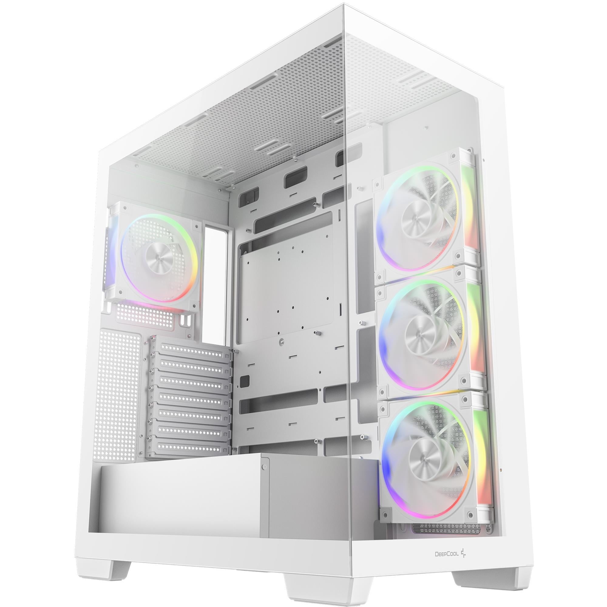 Корпус для ПК Deepcool CG580 4F V2 Midi-Tower no PSU ATX/MicroATX/Mini-ITX ARGB White (R-CG580-WHADA4-G-2)