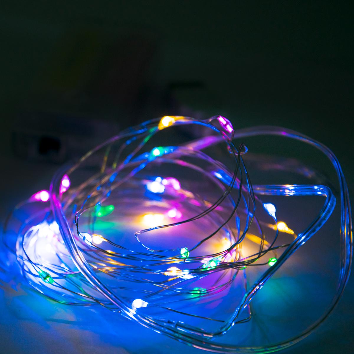 Гирлянда LED copper MULTI 30 на батарейках 3 м (1008833-Other)