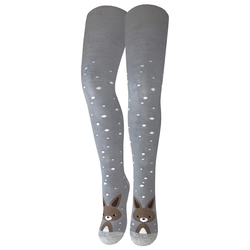 Колготки детские махровые Легка Хода 8230 112-120см Серебро