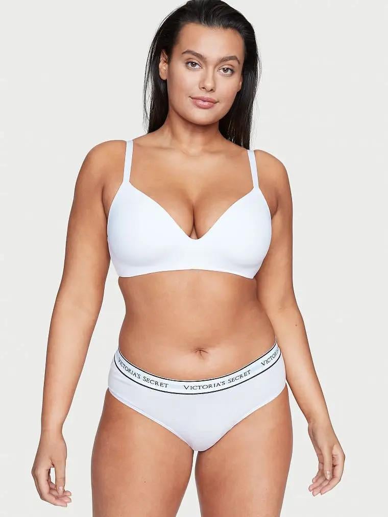 Трусики хлопковые Victoria's Secret Pink Retro Logo High Waist Hiphugger Panty S Белый (26690978) Трусики хлопковые Victoria's Secret Pink Retro Logo High Waist Hiphugger Panty S Белый (26690978)