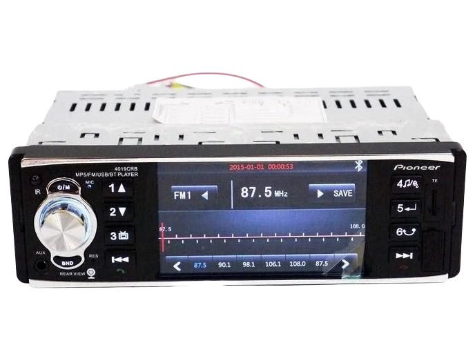 Автомагнитола Pioneer 4019BT MP5 USB/microSD/FM/AUX с Bluetooth и GPS 4x50 Вт