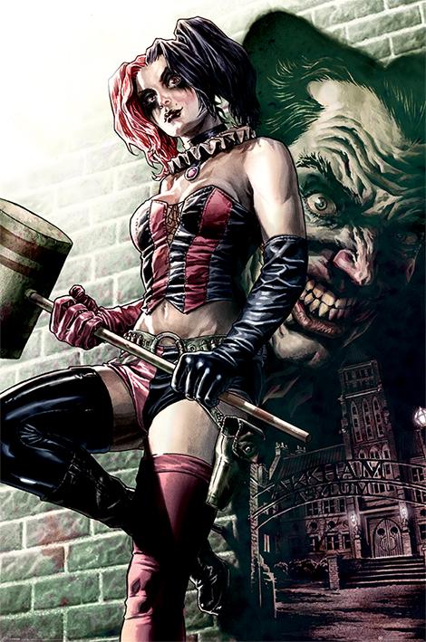 Постер плакат Бэтмен Харли Квинн Поза/Batman Harley Quinn Pose 61x91,5 см