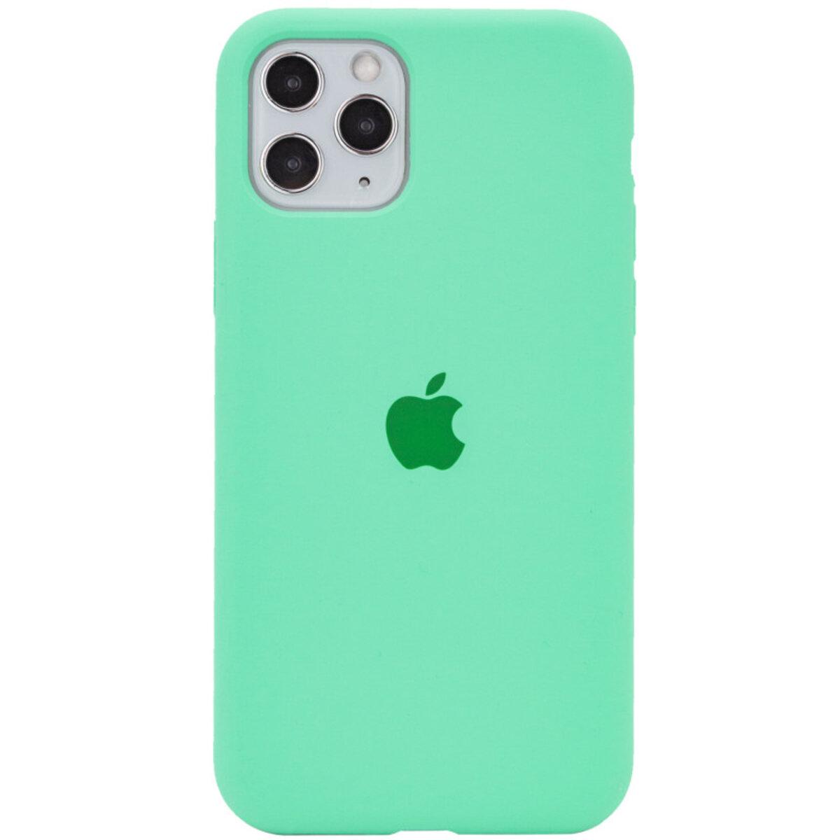 Противоударный чехол Silicone Full Case AA Open Cam для Apple iPhone 11 Pro Max Spearmint