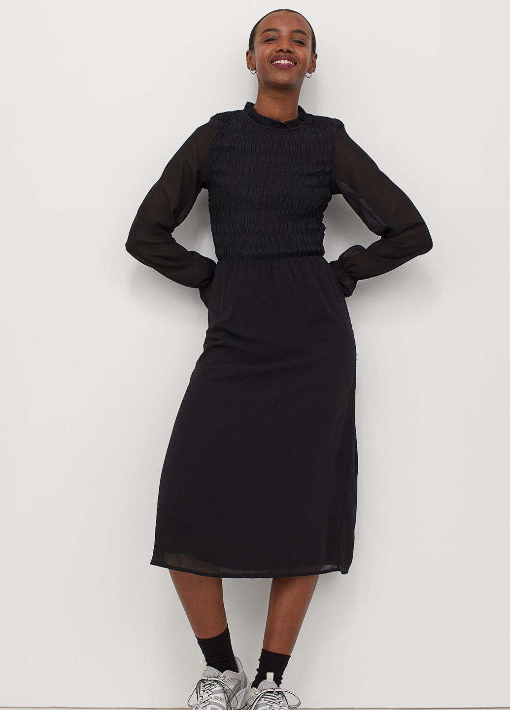 Платье H&M L Черный (942619b45)