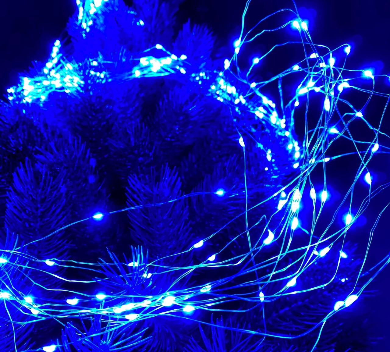 Гирлянда конский хвост UKC RD-221 510LED 17 линий по 30LED 8 режимов режим полной остановки 3 м 220 В Синий