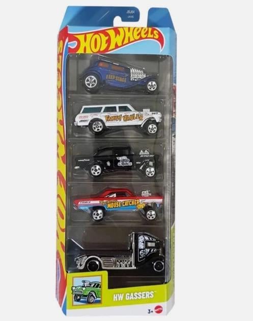 Набор машинок Хот Уилс Hot Wheels GASSERS JBJ84 5 шт.