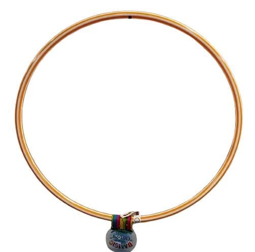 Обруч гимнастический Bamsic Зебра 2 75 см Желтый (0174)