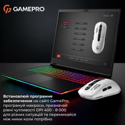 Комп'ютерна мишка GamePro Genesis Winner Bluetooth/USB White (GM079W) - фото 3 Комп'ютерна мишка GamePro Genesis Winner Bluetooth/USB White (GM079W) - фото 3
