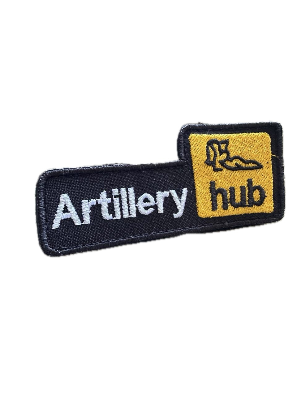 Шеврон-патч вышитый Artillery hub фигурный на липучке (ARTAHUB)