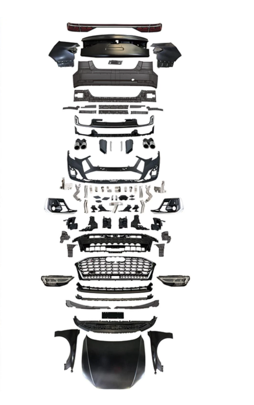 Комплект рестайлинга S8 2025 GT Tuning для Audi A8 2010-2018 гг. разные материалы под покраску (148022)