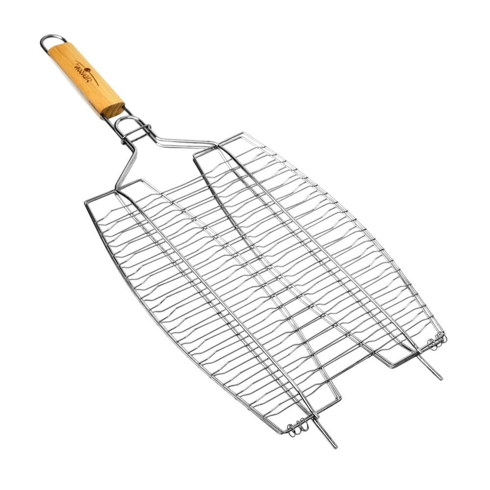 Решетка-гриль для рыбы двойная 65х36х22,5х3 см (MH-4887) Решетка-гриль для рыбы двойная 65х36х22,5х3 см (MH-4887)