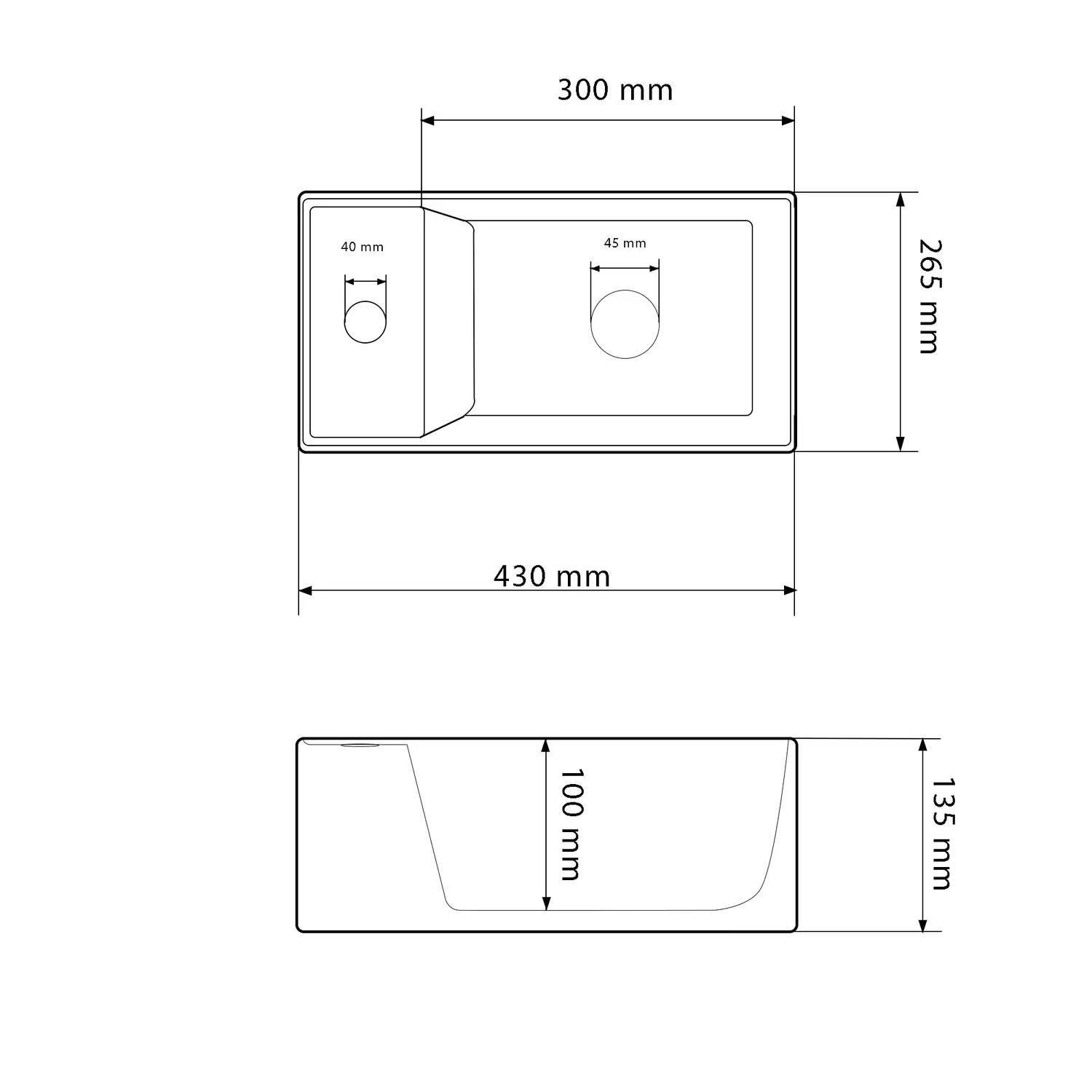 Раковина накладна VBI Lecco прямокутна 265x430 мм Білий (VBI-015603) - фото 5 Раковина накладна VBI Lecco прямокутна 265x430 мм Білий (VBI-015603) - фото 5