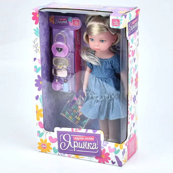 Лялька M 6076 I UA Яринка 5 пісень сумка аксесуари