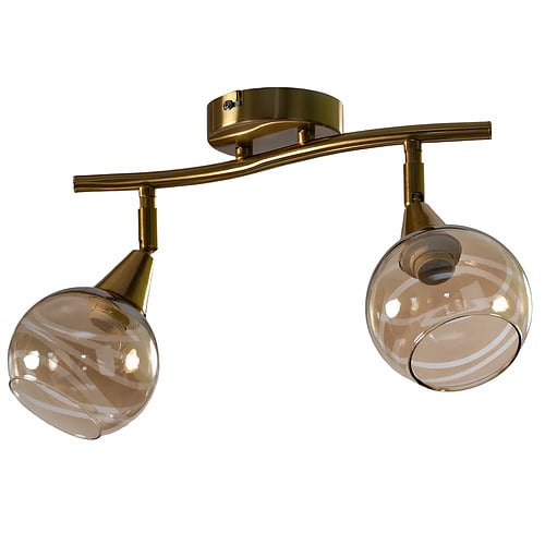 Люстра Svet на два поворотных плафона под лампу Е14 Бронзовый (C40-2 CP)