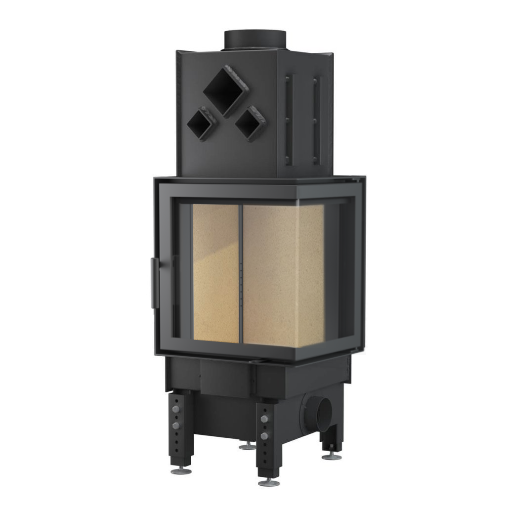 Топка каминная угловая Unico DRAGON 8B 12 кВт