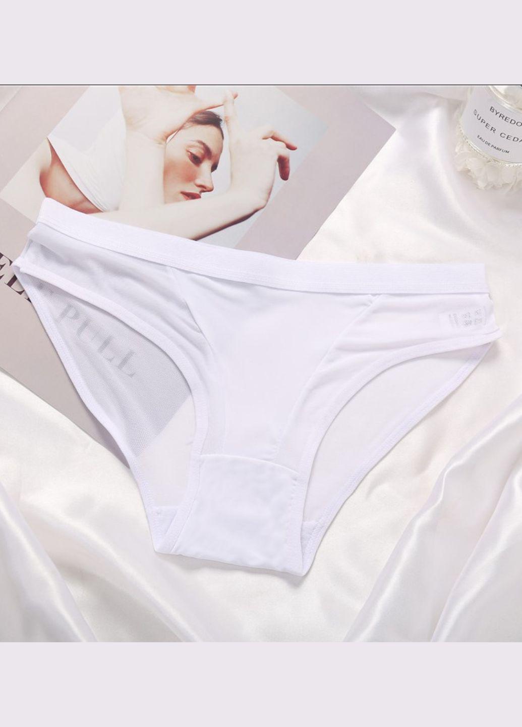 Женские трусики-слипы FINETOO 526-46 с сеточкой XL р. 46 1 шт. Белый