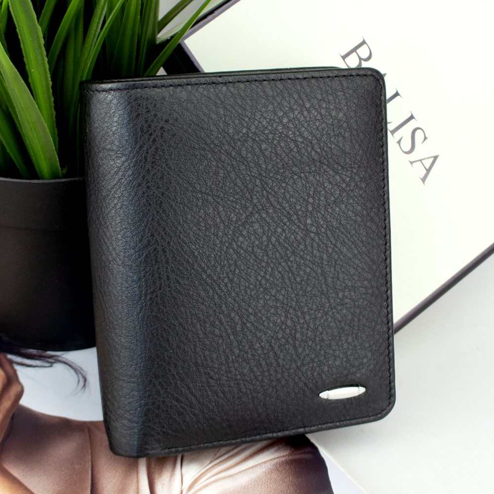 Кошелек женский кожаный Balisa BL4-40 маленький на кнопке Черный Кошелек женский кожаный Balisa BL4-40 маленький на кнопке Черный