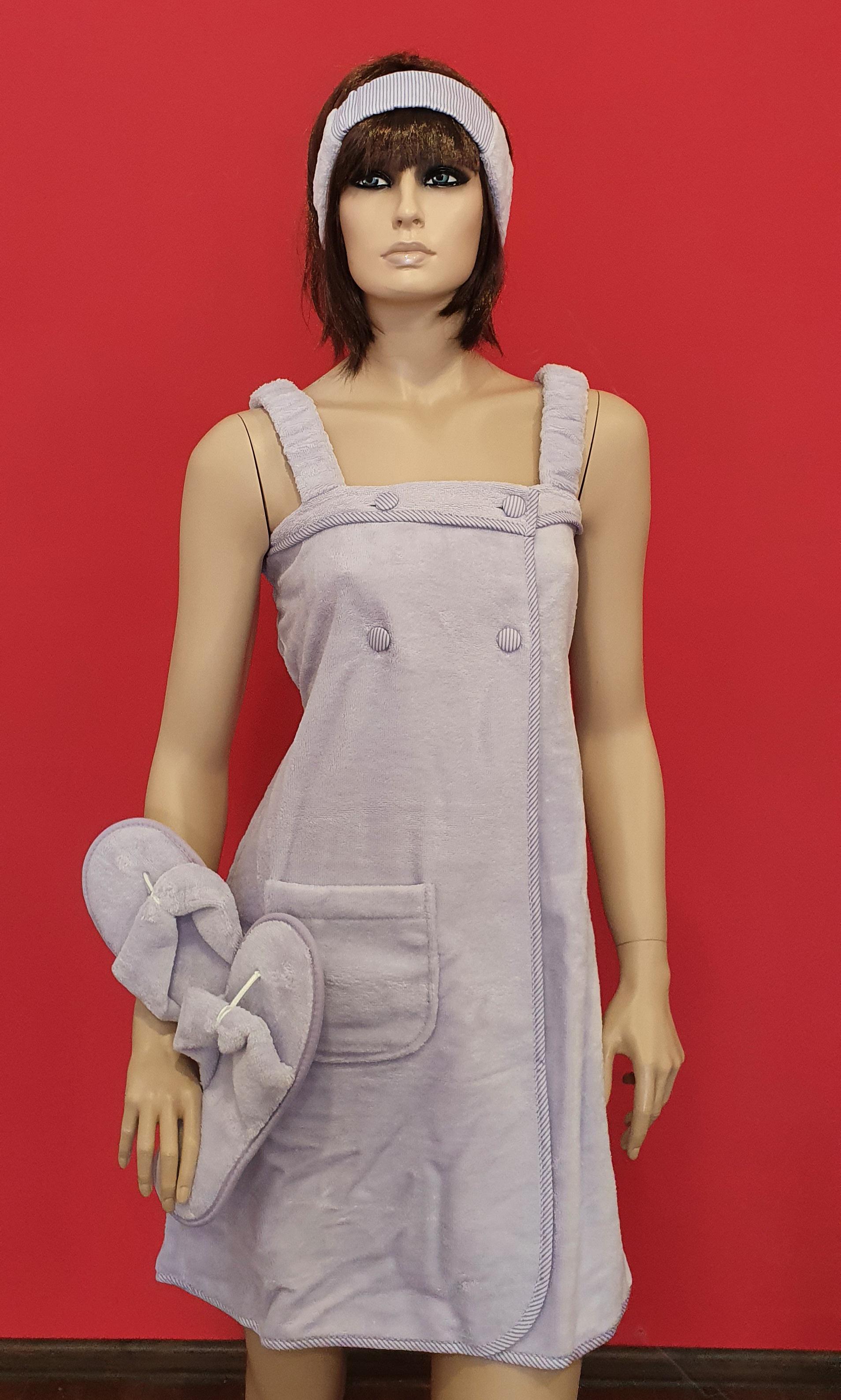 Набор для сауны женский Maison D'or Sauna Skirt M Сиреневый (09MDA24M08)