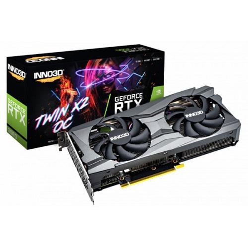 Відеокарта Inno3D GeForce RTX3060 Twin X2 OC LHR 12 Гб GDDR6 192 bit (N30602-12D6X-11902120H)