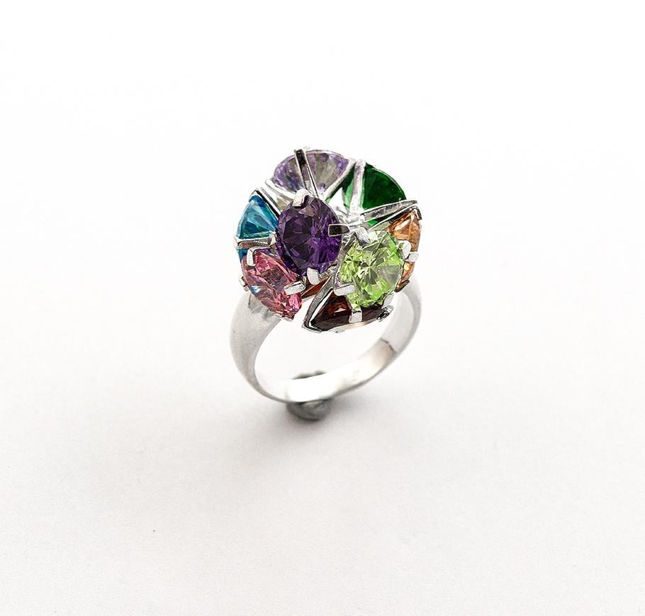 Кольцо серебряное с камнями Maxi Silver 8128 SE р. 20,5 (8812883)