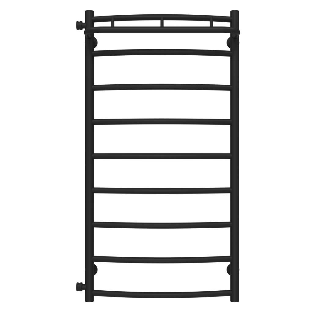 Полотенцесушитель водяной Deffi Классик N П8 боковое левое подключение нержавеющая сталь 500х1000 мм Черный (C.KN.100.50.9.B.B)