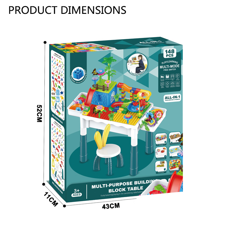 Столик з конструктором HX839-84A стільчик 148 дет. (MTT-143144) - фото 3 Столик з конструктором HX839-84A стільчик 148 дет. (MTT-143144) - фото 3