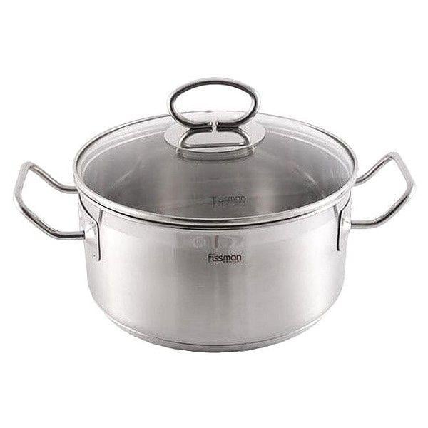 Каструля Fissman Infinity зі скляною кришкою 5,4 л (5214)