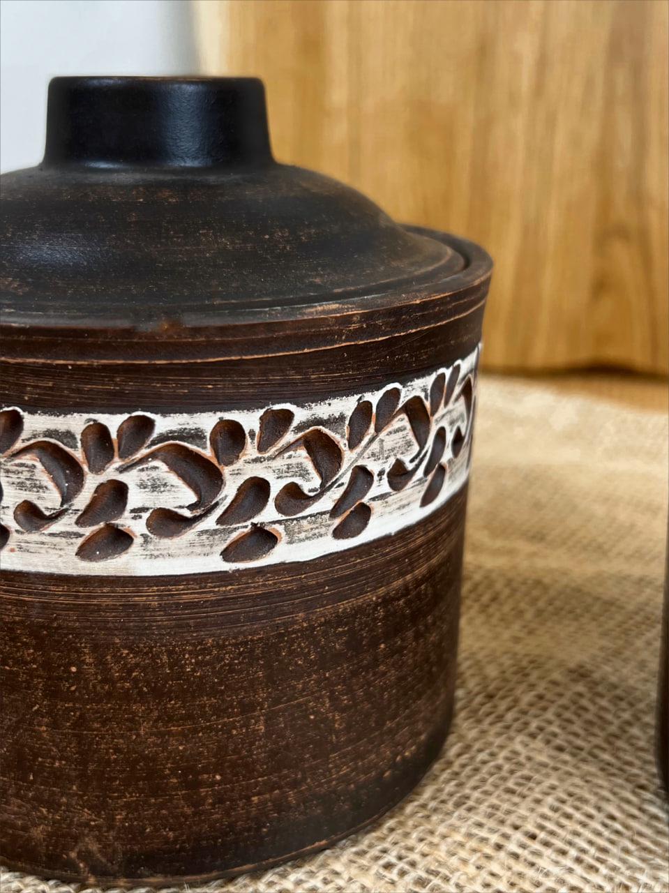 Набір для спецій керамічний ангоб глиняний 0,7 л (3001-30) - фото 2 Набір для спецій керамічний ангоб глиняний 0,7 л (3001-30) - фото 2