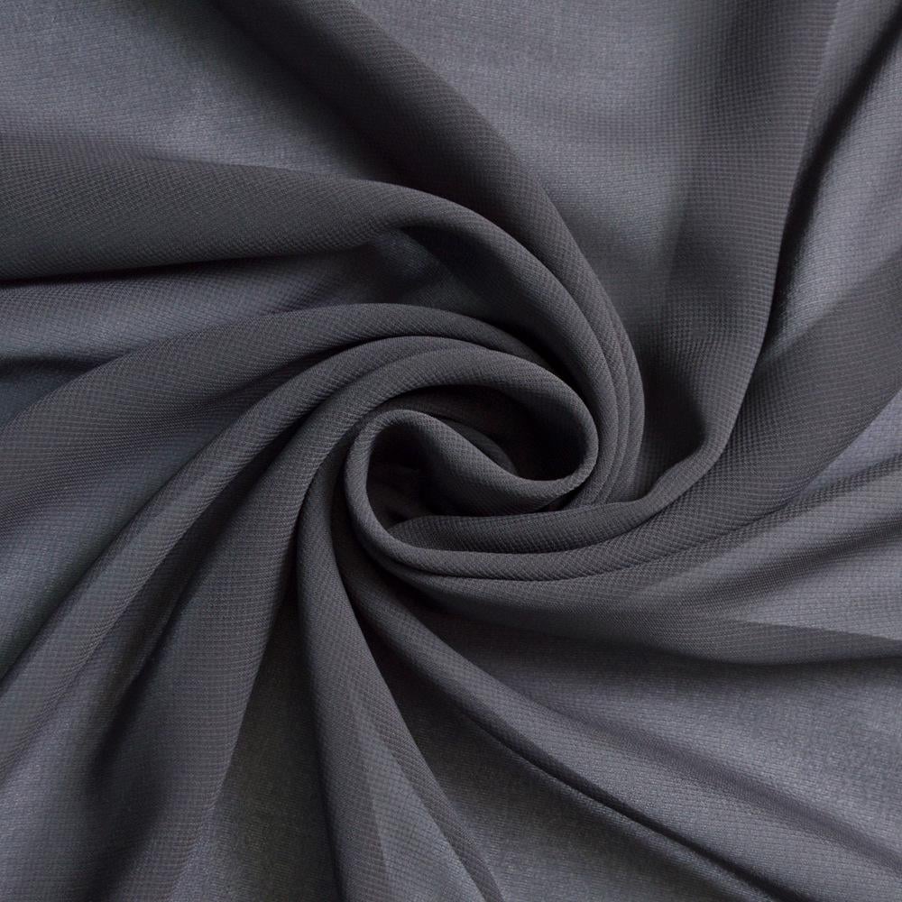 Ткань шифон Shela Графит (13755)