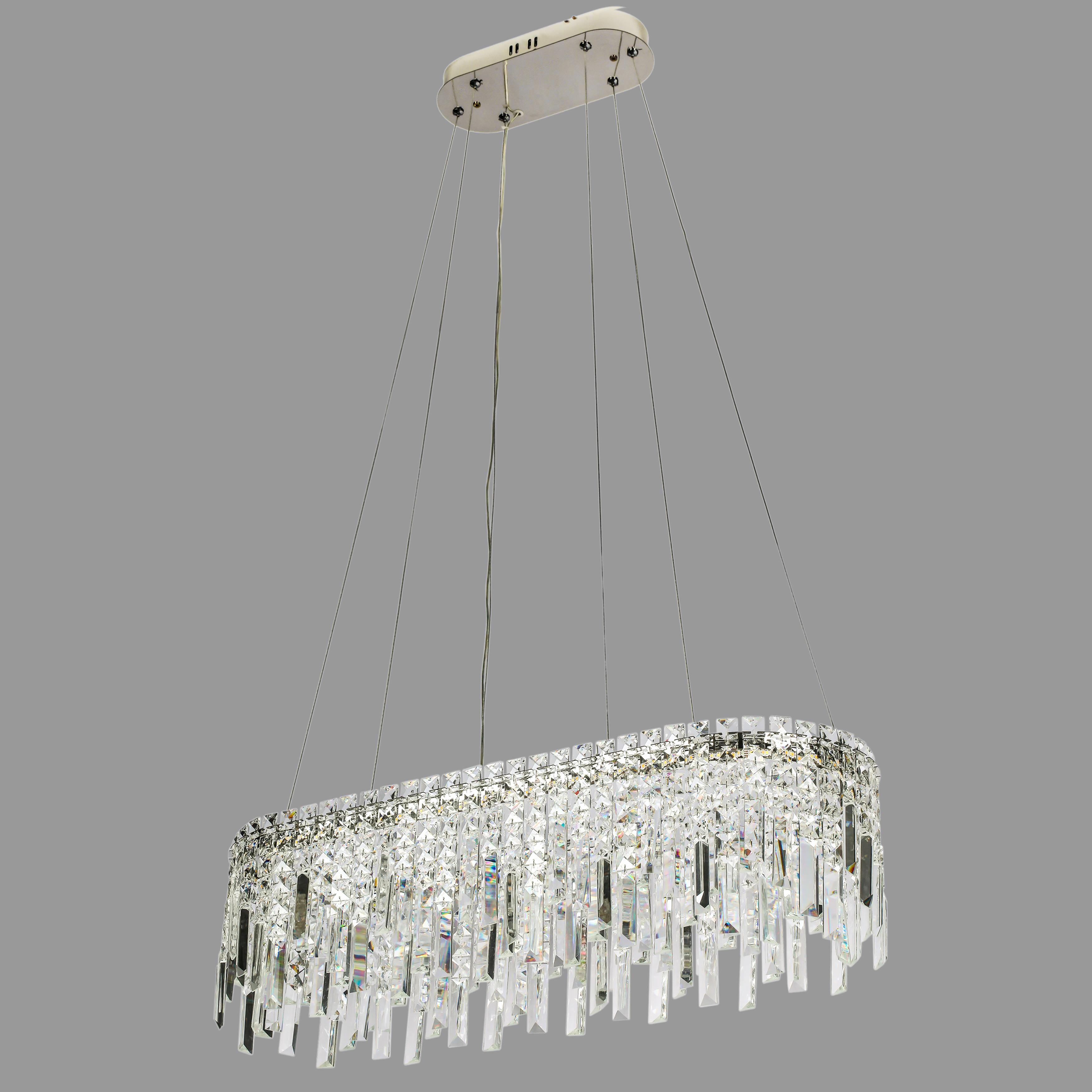 Люстра CRYSTAL арт-деко Серебряный/Хром (802-L39030 CH)