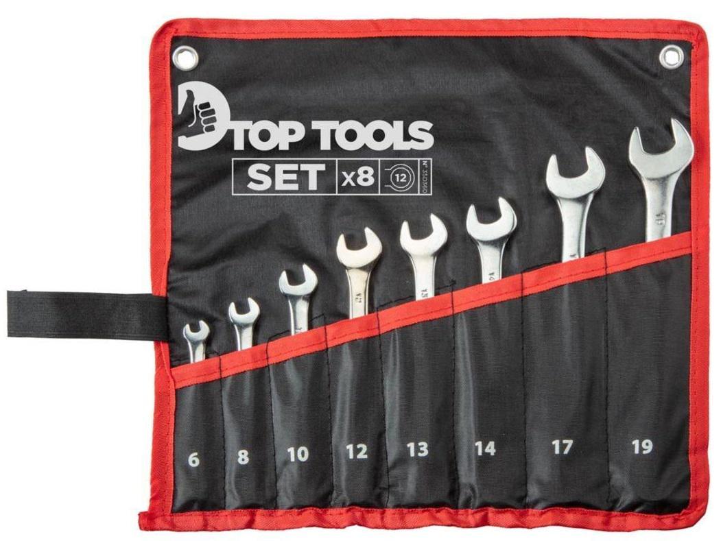Набор комбинированных ключей Top Tools 6-19 мм 8 шт. (26505) Набор комбинированных ключей Top Tools 6-19 мм 8 шт. (26505)