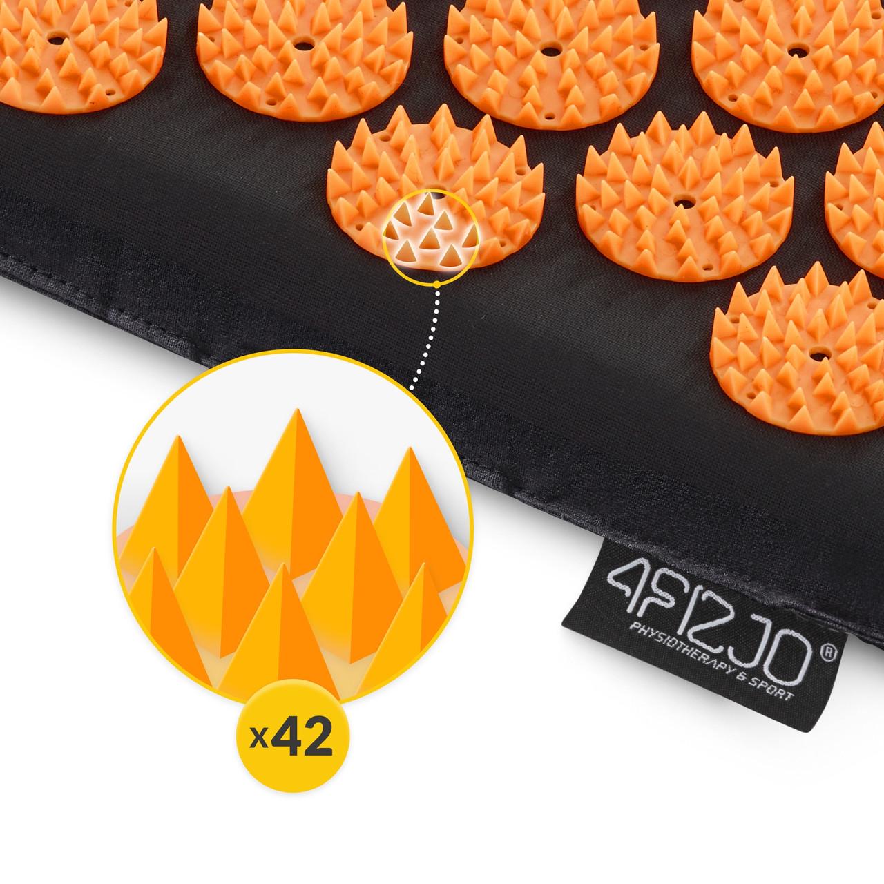 Килимок акупунктурний з валиком 4fizjo Classic Mat XL Black/Orange (P-5907222931776) - фото 8 Килимок акупунктурний з валиком 4fizjo Classic Mat XL Black/Orange (P-5907222931776) - фото 8