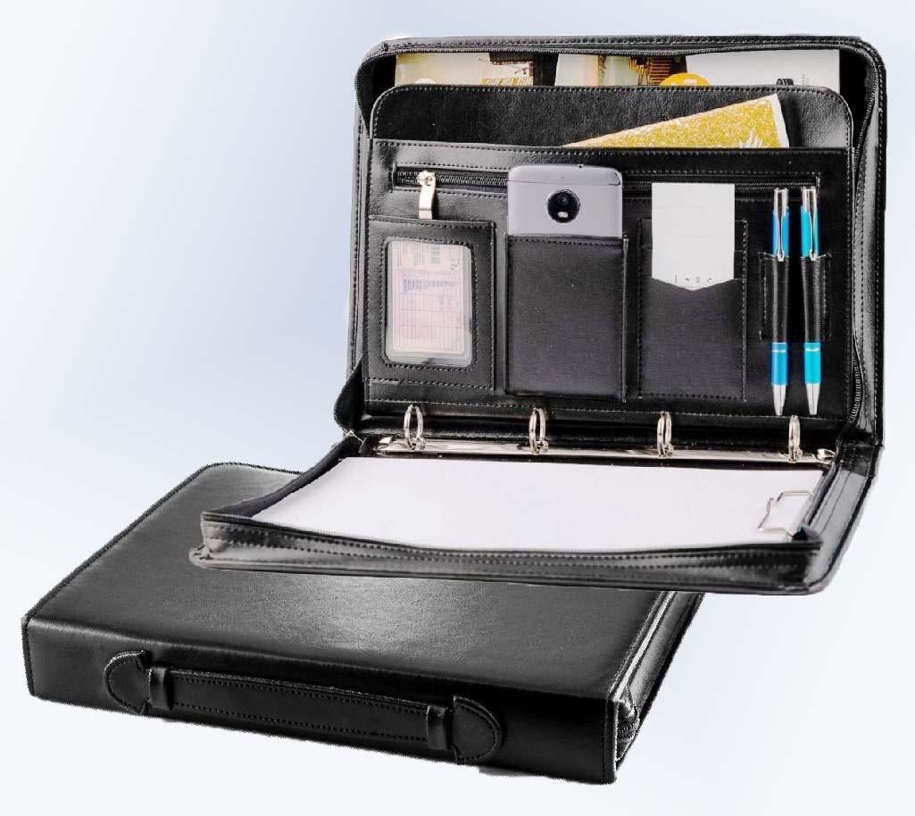 Папка для документов А4 35х26х4,5 см Черный - фото 8 Папка для документов А4 35х26х4,5 см Черный - фото 8