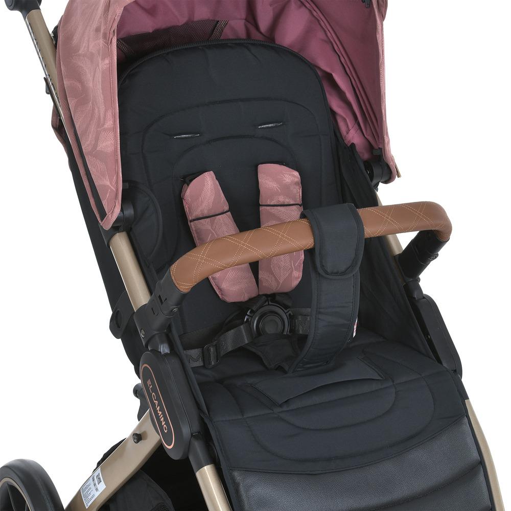 Детская коляска El Camino Special ME 1053G-2 DYNAMIC PRO до 22 кг прогулочная регулируемая ручка 3 положения спинки Pink - фото 6 Детская коляска El Camino Special ME 1053G-2 DYNAMIC PRO до 22 кг прогулочная регулируемая ручка 3 положения спинки Pink - фото 6