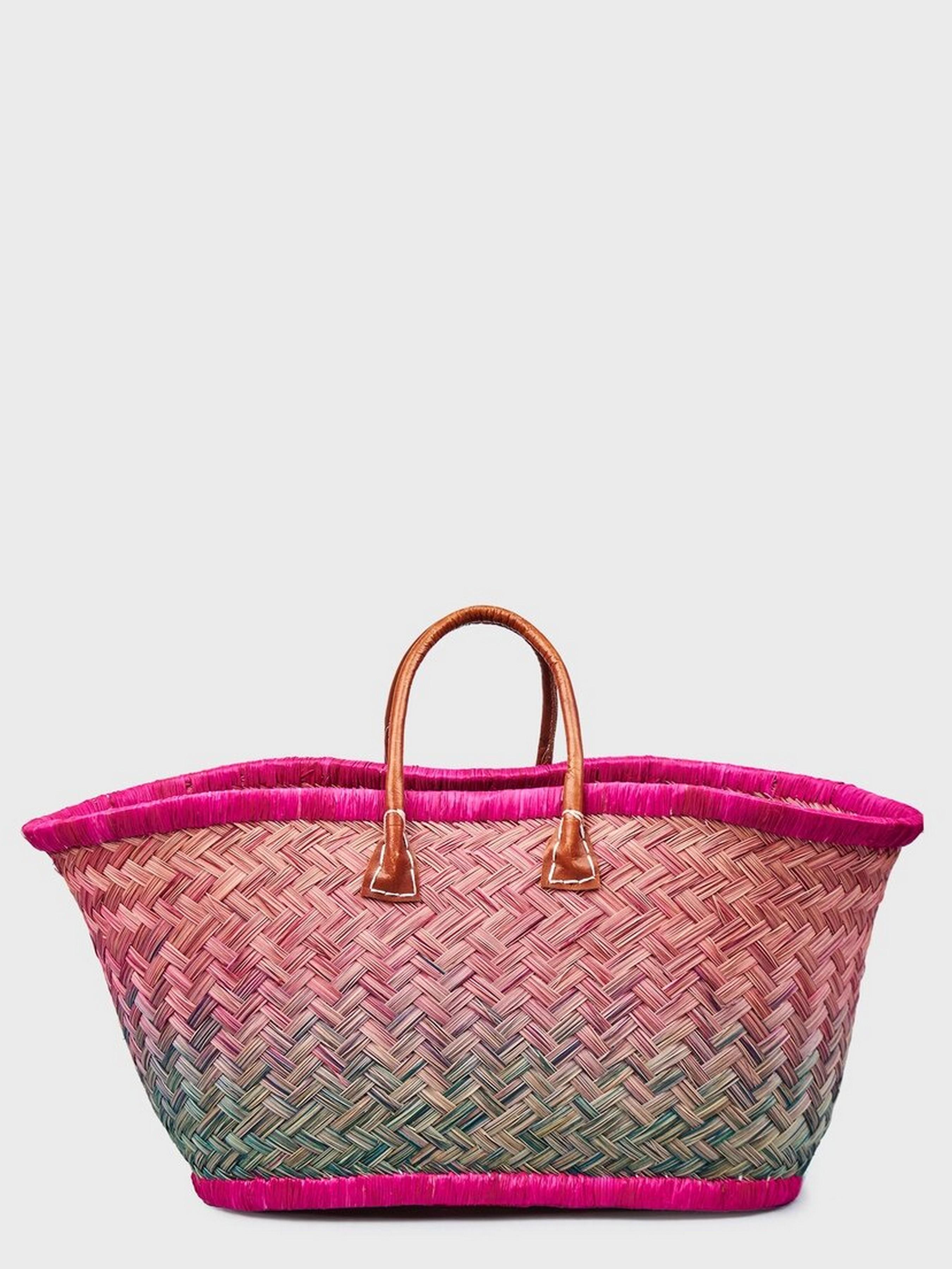 Пляжна сумка LE COMTOUR DE LA PLAGE Aravola BM_Bicolor_318 Рожевий/Зелений