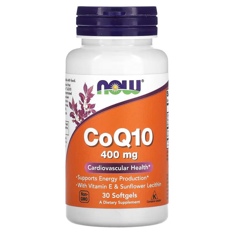 Коэнзим NOW CoQ10 400 mg 30 Softgels (НФ-00001223)