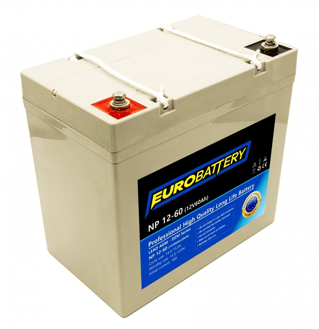 Аккумулятор для ИБП EuroBattery AGM NP 12-60 DZM 12V 60Ач (851)