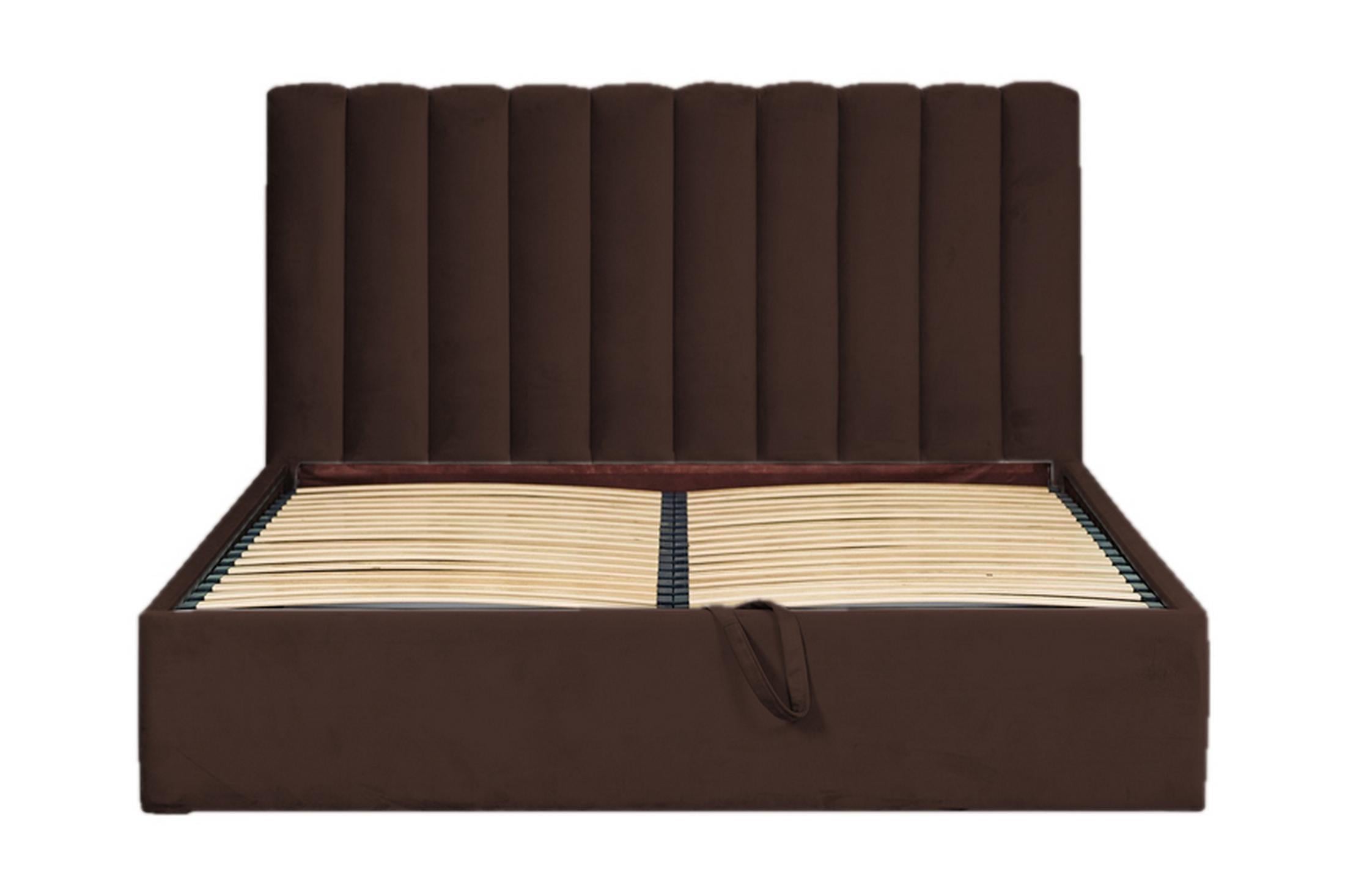 Кровать RidneTut Taylor Premium с подъемным механизмом Lili 18 160х200 см Какао (334100112-18160)