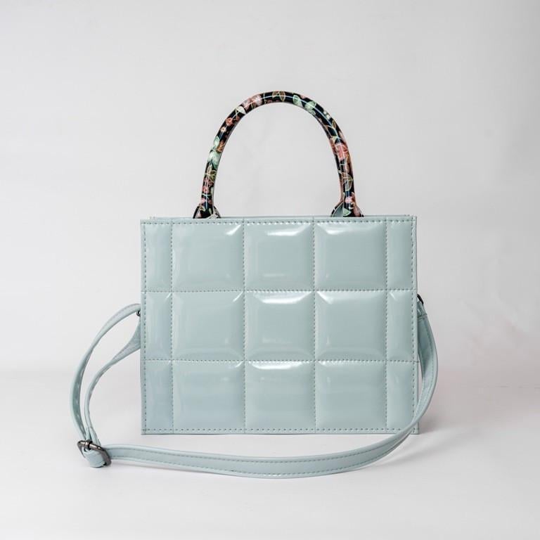 Сумка женская XENIA № 60-21 каркасная из глаткой экокожи Мятный - фото 3 Сумка женская XENIA № 60-21 каркасная из глаткой экокожи Мятный - фото 3