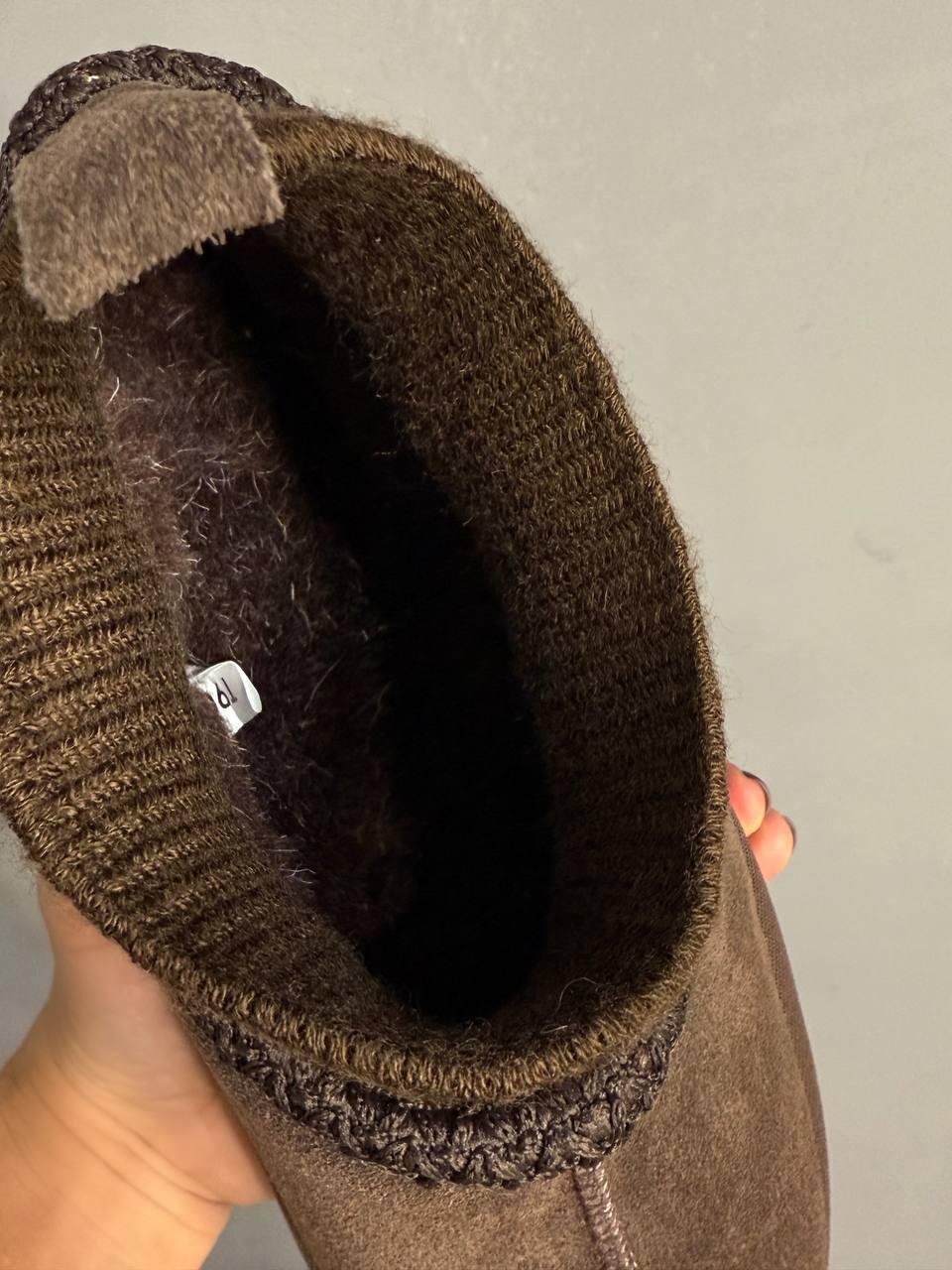 Угги женские Hengji 90-7 с носком и вышивкой натуральная замша р. 36 Коричневый (4943) - фото 9 Угги женские Hengji 90-7 с носком и вышивкой натуральная замша р. 36 Коричневый (4943) - фото 9