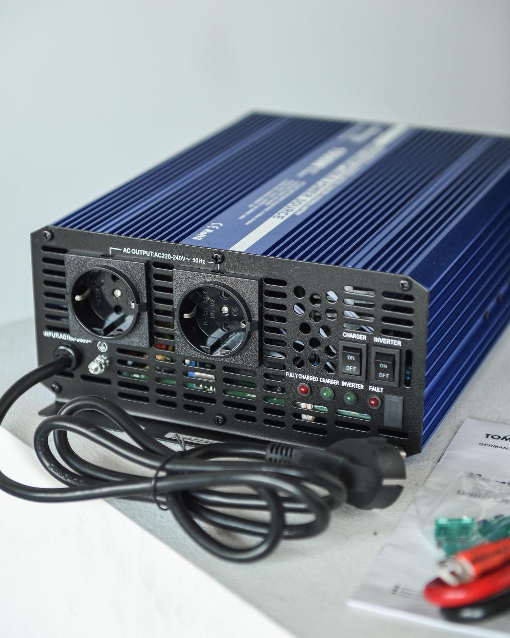 Інвертор із зарядним пристроєм TommaTech UPS-1500 C-1500W модифікована синусоїда - фото 4 Інвертор із зарядним пристроєм TommaTech UPS-1500 C-1500W модифікована синусоїда - фото 4