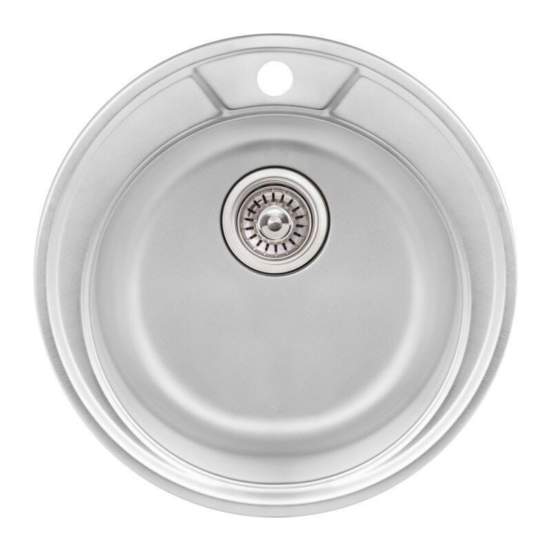 Мойка для кухни Q-tap QTD490MICDEC08 490x490 мм микротекстура 0,8 мм (76263)