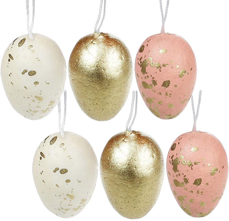 Набор пасхальных подвесок Яйцо 4 см пенопласт 6 шт. (BD-743-814)