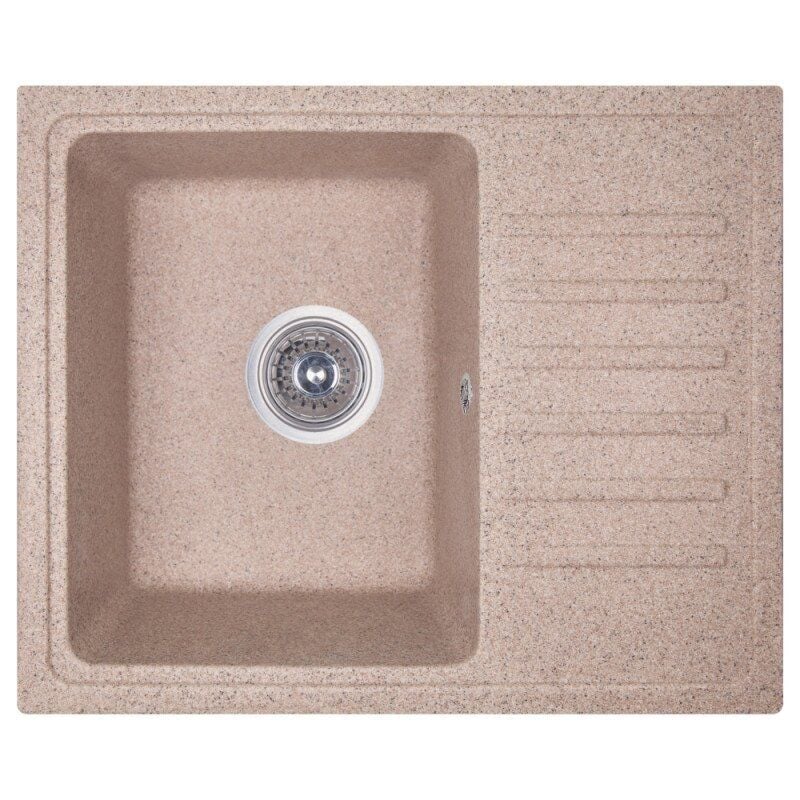 Мойка для кухни Cosh 5546 COSH5546K300 с сифоном 550x450 мм Бежевый (62163)