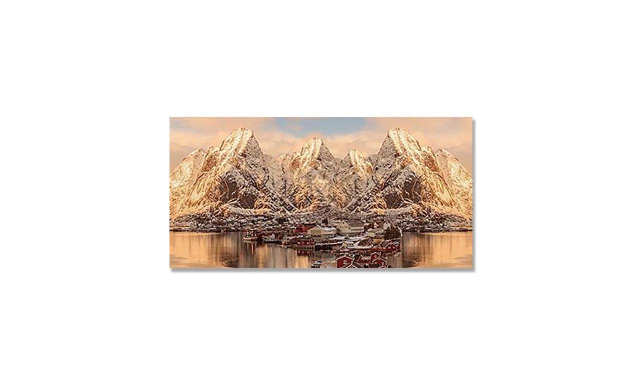 Наклейка виниловая на стол Zatarga Горное озеро 600х1200 мм (1274515369)