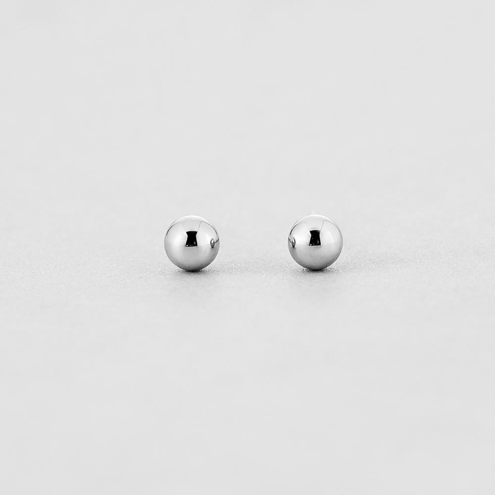 Серебряные серьги Minimal Шарики (6964)